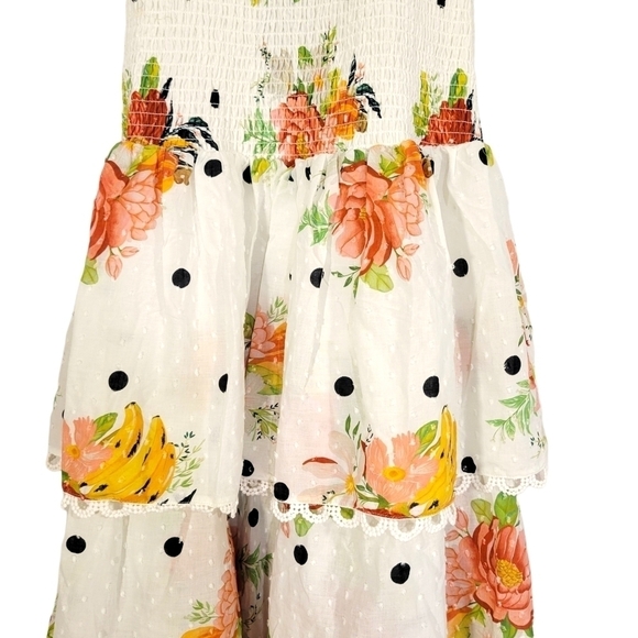 Farm Rio White Nanaju Midi Dress - Picture 6 of 12